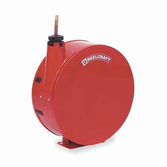 REELCRAFT 7850 ELP 1/2" x 50 ft. Spring Return Hose Reel, Max 300 psi, w/Hose
