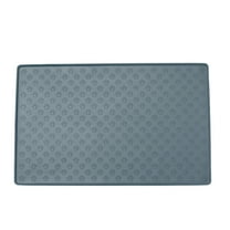 KQJQS Raised Edge Dog Food Mat - Waterproof Silicone Pet Mat for Food and Water Bowls, Prevents Spills and Protects Floors