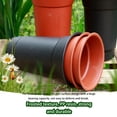 thumbnail image 4 of thinsony Résine Rond Croissant Orchidée Pot Jardin Décoratif Pots Épais Planteur Respirant pour Graines Plantes Fleurs Brique Rouge, 4 of 9