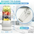 thumbnail image 6 of Bionic Blade Smoothie Blender Personal Portable Rechargeable Blender Juicer Protein Mikshake Baby Food Maker, 6 of 10