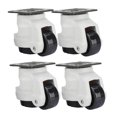 thumbnail image 2 of 4pcs Machine Caster, Nylon + Aluminum Alloy Heavy Duty 330lbs Capacity Leveling Swivel Caster, GD-40F Retractable For Industry Equipment, Workbench, Shelves, 2 of 8