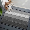thumbnail image 3 of Entryway Rug 2'x3', Grey Ombre Small Rug for Kitchen Bathroom Door Mat Indoor Entrance, Farmhouse Vintage Wooden Grain Texture Non-Slip Area Rugs Floor Mats Carpet Front Door Rugs, 3 of 8