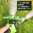 thumbnail image 4 of RainPoint Garden Hose Splitter, 2 Way Heavy Duty Water Hose Y Spigot and 100% Metal Body Splitter with Shutoff Valves, 1.9" Long Metal Handle, Green, 4 of 7