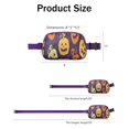 thumbnail image 4 of Purple Halloween Jack Lanterns Cute Fanny Packs for Women,Travel Waterproof Crossbody Fanny Bags Waist Purse for Women Anti Theft Adjustable Strap for Running Travel Cycling, 4 of 4
