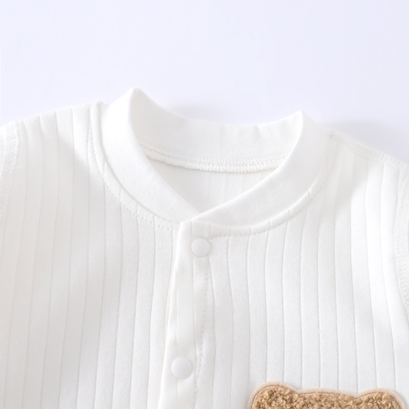 2-pack one-piece baby boy onesies (white & pink)
