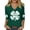12302 Green, variant on Beopjesk Womens Casual Love Heart Shirts 3/4 Sleeve Valentine's Day Tees St Patrick's Day Graphic Tees Tops