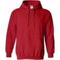 thumbnail image 2 of Gildan Hooded Sweatshirt Heavy Blend 18500 Large- Red, 2 of 2