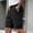 Black, variant on Mens Cargo Shorts Relaxed Fit, Summer Elastic Waist Drawstring Knee Length Hiking Shorts with Pockets Brown Size 40
