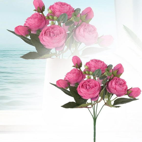 Boreal Craft Flowers for Dining Table Realistic Flower Bouquet For Home Lifesize Floral Arrangements For Living Room Wedding And
