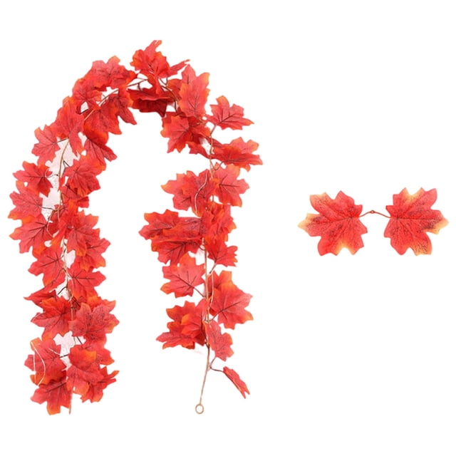 Fall Maple Leaf Hanging Vine for Autumn Thanksgiving Home Wedding Fireplace Party Celebration