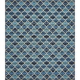 thumbnail image 1 of Unique Loom Trellis Collection Moroccan Lattice Transitional Indoor and Outdoor Flatweave Area Rug, 10 x 12 Feet, Blue/Beige, 1 of 1