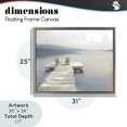 thumbnail image 4 of Stupell Industries Traditional Adirondack Chairs on Pier Gray Floating Frame Canvas Art, 31 x 25, by Kim Curinga, 4 of 8