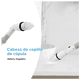 thumbnail image 4 of Cepillo Limpiador De Baño,  Bloosom Eléctrico/inalámbrico/giratorio Blanco, 4 of 4