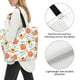 thumbnail image 3 of Balery Peach Bolsa Tote Estilo Estético con Cremalleras, Bolsa de Hombro, Bolsa de Compras Grande y Plegable, 3 of 8