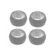 thumbnail image 5 of 4PC Beaded Napkin Ring With Craft Box Silver, 5 of 5