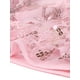 thumbnail image 5 of Camiseta corta de fiesta de manga corta con patrón metálico para mujeres INSPIRE CHIC XL Rosa claro, 5 of 6