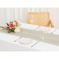 thumbnail image 5 of Unique Bargains Fringe Table Runner Hollow Out Table Flags for Daily Decoration Camel 13"x63", 5 of 5