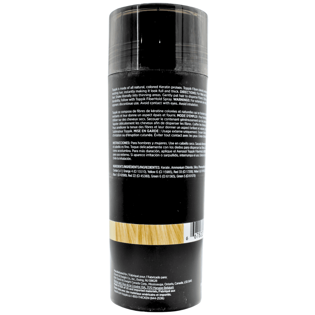 Toppik Light Blonde 55 g / 1.94 oz Hair Building Fibers, Fill In Fine or Thinning Hair