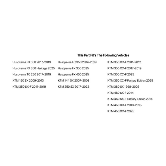 TUSK Alloy Kit & O-Ring Chain Black Rear Sprocket for KTM 350 XC-F Factory Edition 2025