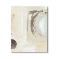 Stupell Industries Earth Tone Brushed Paint Abstract Painting Gallery Wrapped Canvas Art Print Wall Art, 30 x 40