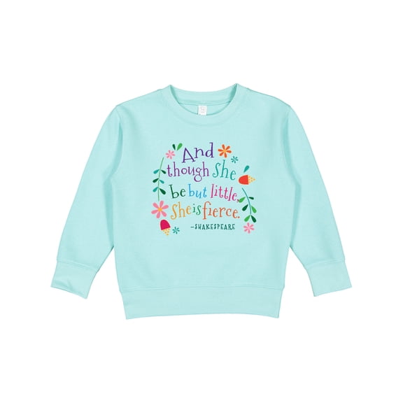 Inktastic She is Fierce Funny Shakespeare Quote Toddler Sweatshirt