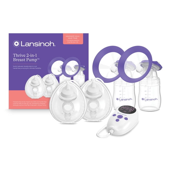 Extractor de leche Lansinoh Thrive, portátil 2 en 1, de uso hospitalario