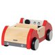 thumbnail image 2 of Casa de muñecas con forma de coche de juguete familiar, de madera, para casa de muñecas, color rojo, 2 of 5