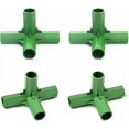 thumbnail image 4 of Greenhouse Frame Connector, Greenhouse Frame Furniture Connector, 10 Pieces Garden Frame Connection Kit 16mm Greenhouse Frame Stabilizer Bracket (4 Way Right Angle), 4 of 5