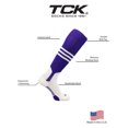thumbnail image 3 of Baseball Stirrup Socks Pattern B (Purple/White, X-Large) - Purple/White,X-Large, 3 of 5