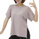 thumbnail image 1 of Hukapapa Camiseta de manga corta para mujer, secado rápido, atlético, para correr, entrenamiento, yoga, rendimiento, color morado, XL,, 1 of 6