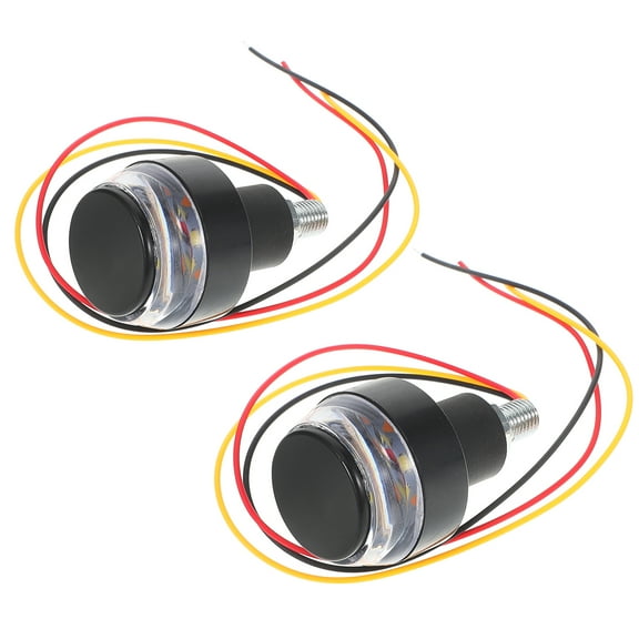 WORGEOUS 2pcs Motorcycle Turn Signal Scooter Turn Signal Lights Motorcycle Front Turn Signals Handlebar Light for Signaling and Road Safety