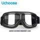 thumbnail image 1 of Gafas para casco de motocicleta a prueba de viento, gafas protectoras de seguridad de cuero antideslumbrantes para Motocross, gafas Steampunk para campo traviesa, fáciles de llevar, 1 of 5