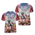 thumbnail image 3 of My Dog Is My Valentine Cute Pitbull in Gift Box All Over Print 3D Shirt Unisex Merch Terrier Dog Lover - 3006, 3 of 6