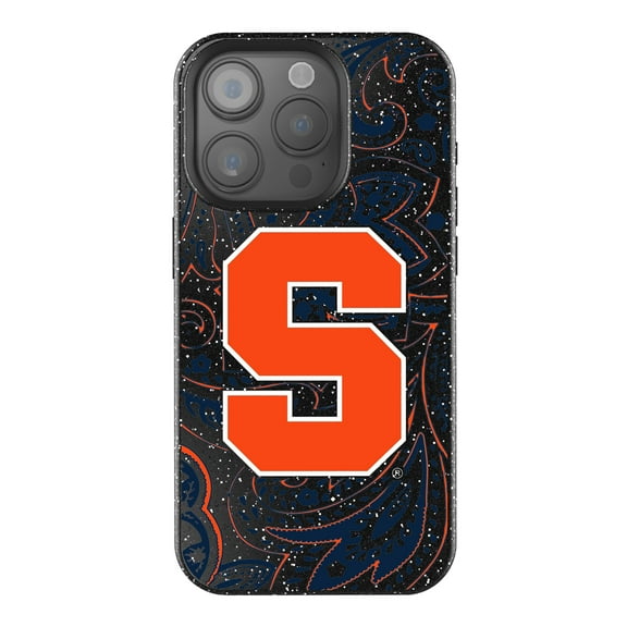Keyscaper Syracuse Orange Paisley Bling iPhone Case