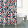 thumbnail image 4 of Pioneer Flower Floral Print Pattern Shower Curtain 72"x84" ,Bathroom Decorative Shower Curtains Set with 12 Hooks,Modern Waterproof Washable Shower Curtain, 4 of 6