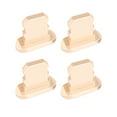 thumbnail image 1 of 4 Pcs Capuchons Anti-Poussière Ports de Charge Modifiés Accessoires Pièces de Rechange pour iPhone Or, 1 of 8