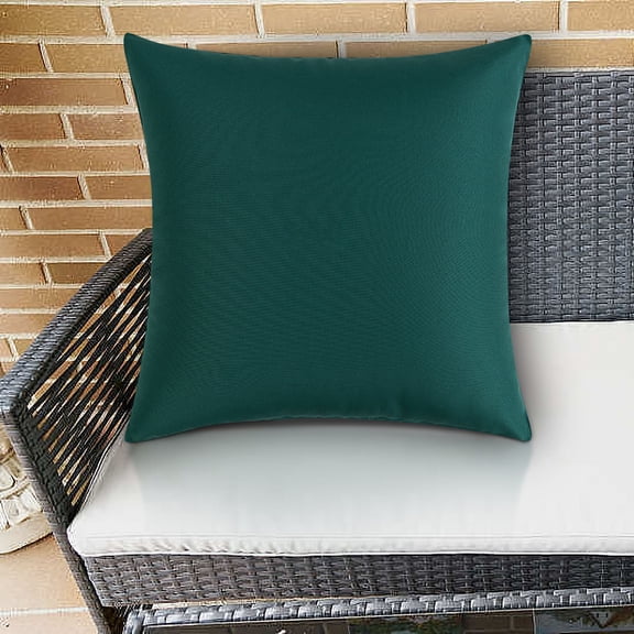 Roiihwy Outdoor Waterproof Dark green Pillow Covers 20X20 Inch Rustic Decorative Throw Pillow Covers Cushion Case Rectangle for Patio Sofa Couch Home Bed Farmhouse Car Decor