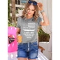 thumbnail image 2 of XCHQRTI Women's Merica Shirt American Flag Tee Short Sleeve 4th of July Patriotic Shirts, 2 of 7