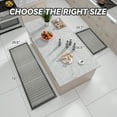 thumbnail image 6 of SIXHOME 2-Piece Non-Slip Kitchen Rug Set, Washable Absorbent Mats, 19.7"x31.5" & 29.5"x72", Gray, for Sink, Laundry, Hallway, 6 of 6