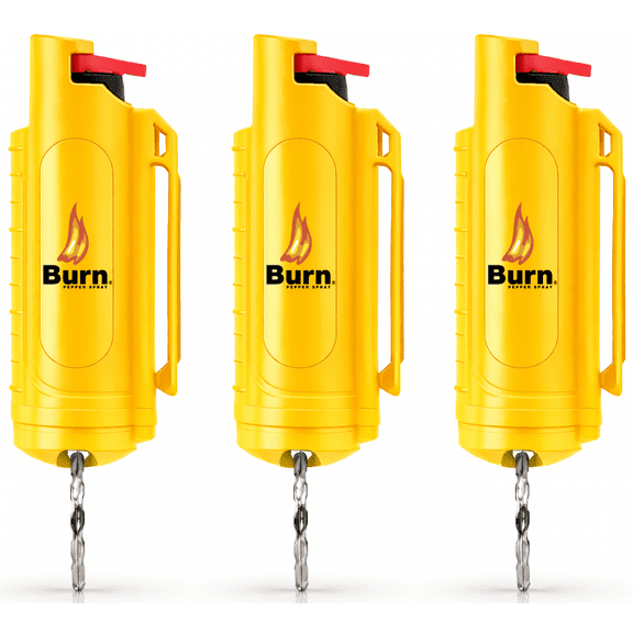 BURN Peppe Spray 1/2oz Yellow 3 Pack