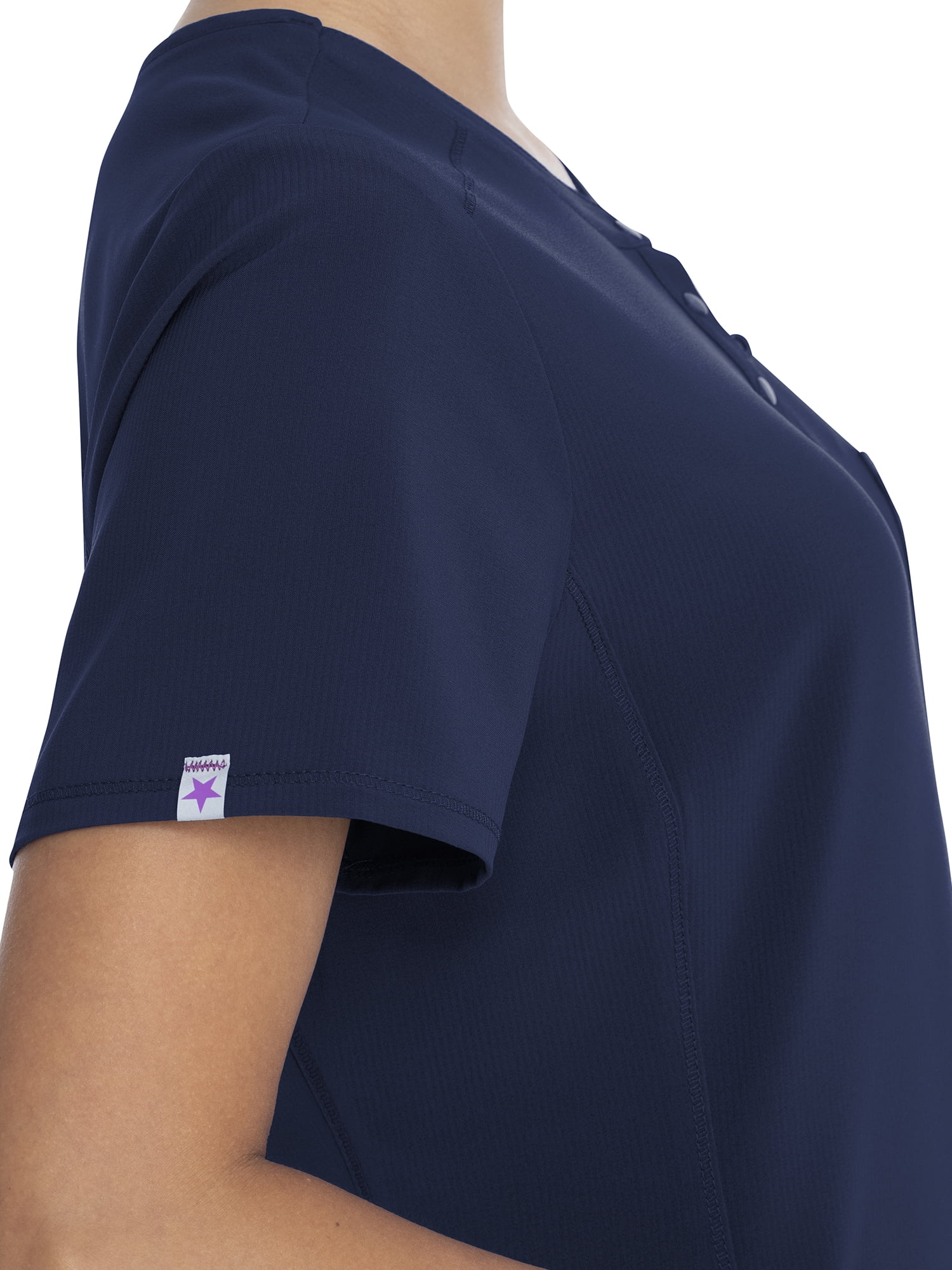 Scrubstar Women's Supreme Stretch Antimicrobial V-Neck Placket Scrub Top WM01T902