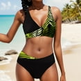 thumbnail image 2 of PEASKJP Bikini Set for Women 2 Piece Plus Size High Waisted Modest Tankinis Sets Swim Top with Boyshorts Green L, 2 of 5