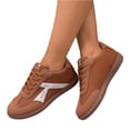 thumbnail image 5 of LTTVQM Women's Retro Sneakers Classic Casual Wide Width Running Workout Shoes Trendy Comfortable Non Slip Tennis Walking Footwear Brown 38(US-7), 5 of 5