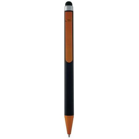 UPC: 0080333361535 | Monteverde S-105 Clip Action One-Touch Ballpoint Pen With Stylus Orange 12/Pack (MV36153)