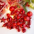 thumbnail image 4 of Iumwxz 30pcs Christmas Balls Ornaments Solid Color Shatterproof Plastic Christmas Tree Balls Decorative Hanging Baubles for Xmas Tree Decor Holiday Party Wedding Home Decor Red, 4 of 4