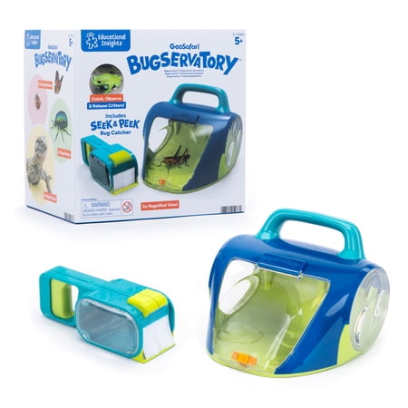 Educational Insights GeoSafari Bugservatory, Bug Catcher and Viewer Set for Kids Ages 5+