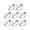 C, variant on 8Pcs Round Safety Pins Fastener Heavy Duty Tractors Linch Pin Clips Stainless Steel Shaft Locking Pin Hardware