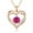 Hot Pink, variant on Rose Gold Pendant Necklaces for Women, Heart Crystal Diamond I Love You Always And Forever Necklace for Girlfriend Mother Daughter Wife Gift