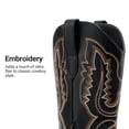 thumbnail image 4 of DREAM PAIRS Women's Cowboy Knee High Western Boots – Retro Embroidery Square Toe Cowgirl Boots with Side Zipper – Comfortable Tall Fashion Boots for Ladies, 4 of 8