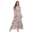 thumbnail image 5 of Vestido vintage con estampado floral Maxi Boho Pale Dogwood 2XL, 5 of 5